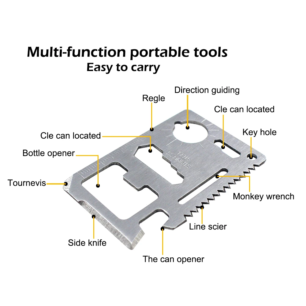 Outdoor Multi Tool Survival Kit Credit Card Survival Hand Tools On Sale I Buy Survival Kit