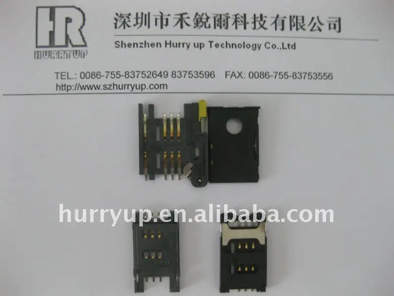 GSM/GPRS module Sim card socket /push push type Simcard holder