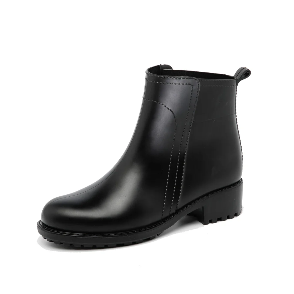 ankle height rain boots