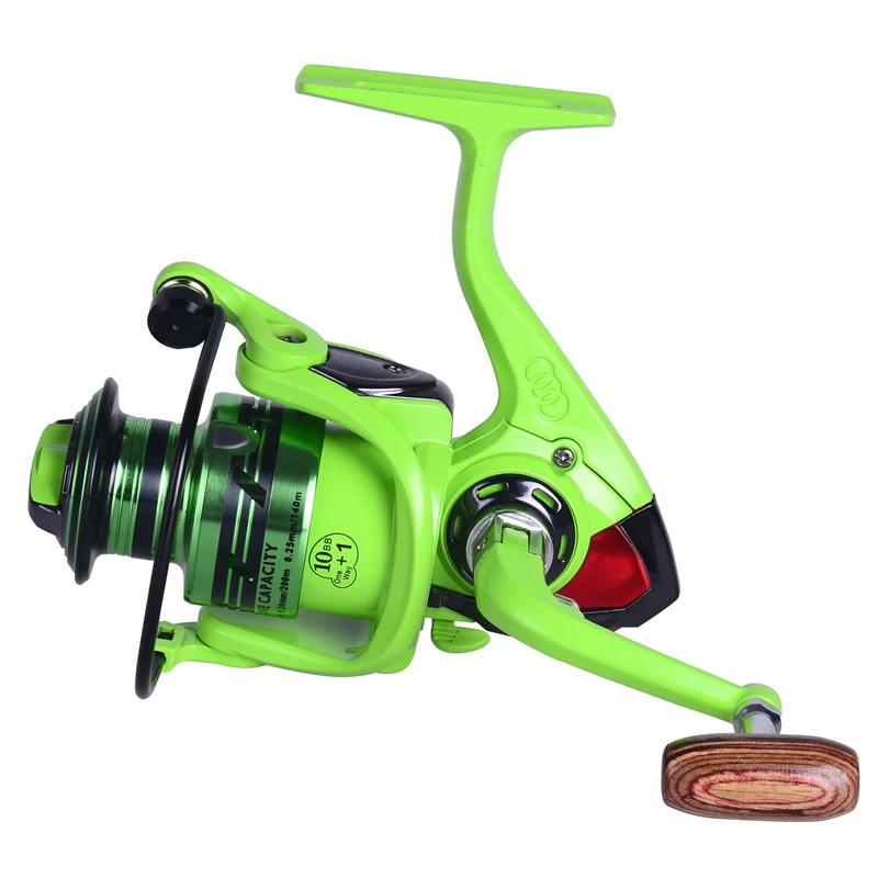 

Green 12+1 BB Ratio 5.2:1 Metal Spinning Fishing Reel BF2000 Fishing Gear for Freshwater Fishing