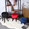 3 Color Small Stool Wooden Ottomans with Velvet Cover Dining Benches Home Work Furniture Sofa Round armchair Cloth Stool