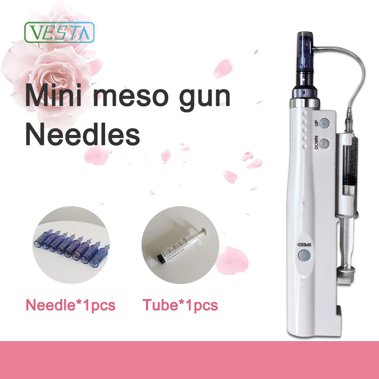 

Vesta Top Quality 9/12/24/36/42 PINS/nano Mini Mesotherapy Needles Injection Gun Face Whitening Meso Gun Mesotherapy Needles, White