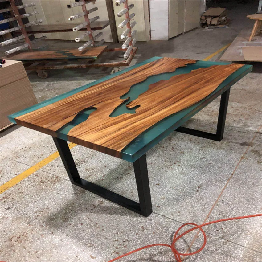 Fire Resistant Epoxy Resin Pine Wood Table Buy Fire Resistant Epoxy