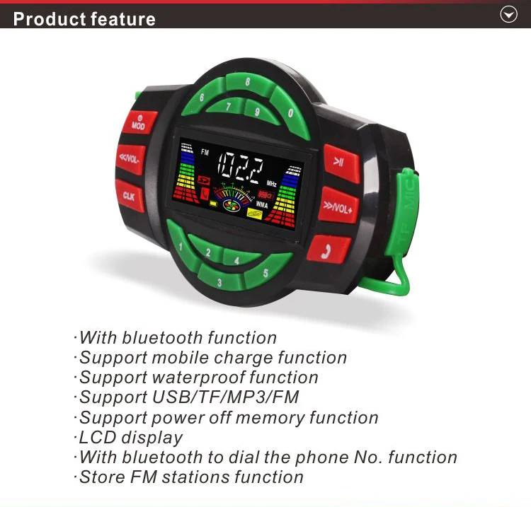 Motorcycle Alarm Mp3 Audio With Speakers Hot Sale 2018 Buy Waterproof Radio Mp3 Player For