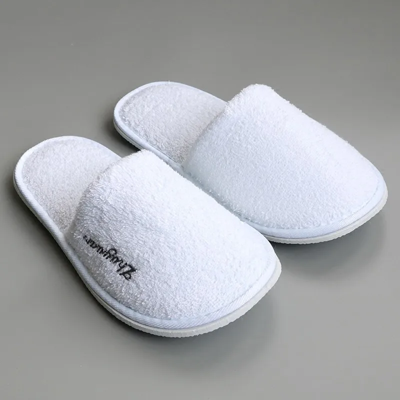 Wholesale 100% Cotton Terry Hotel Bathroom Slippers - Buy Cotton ...