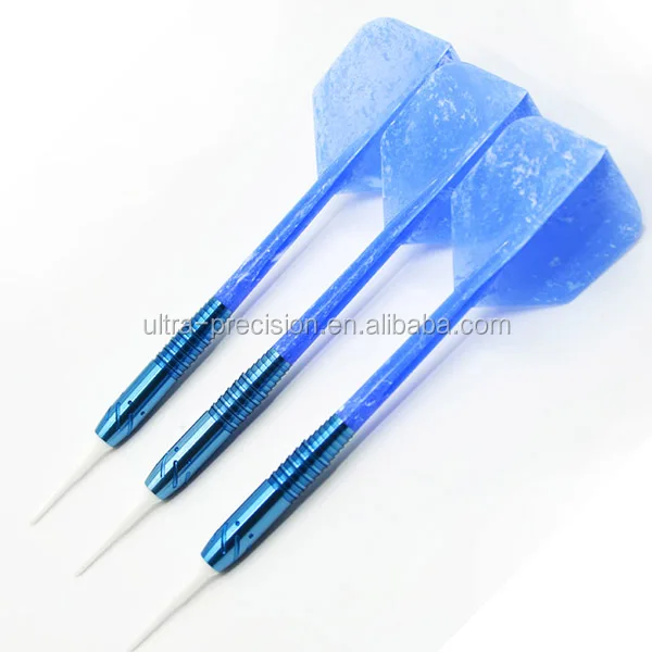 
Customized Blue Color Soft Tip 90% Tungsten Dart Barrels 