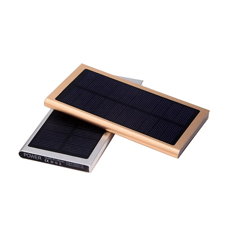 

Outdoor portable Solar panel mobile phone mini real 6000mah 8000mah battery charger power bank, Black,gold,silver,pink,blue,rose gold