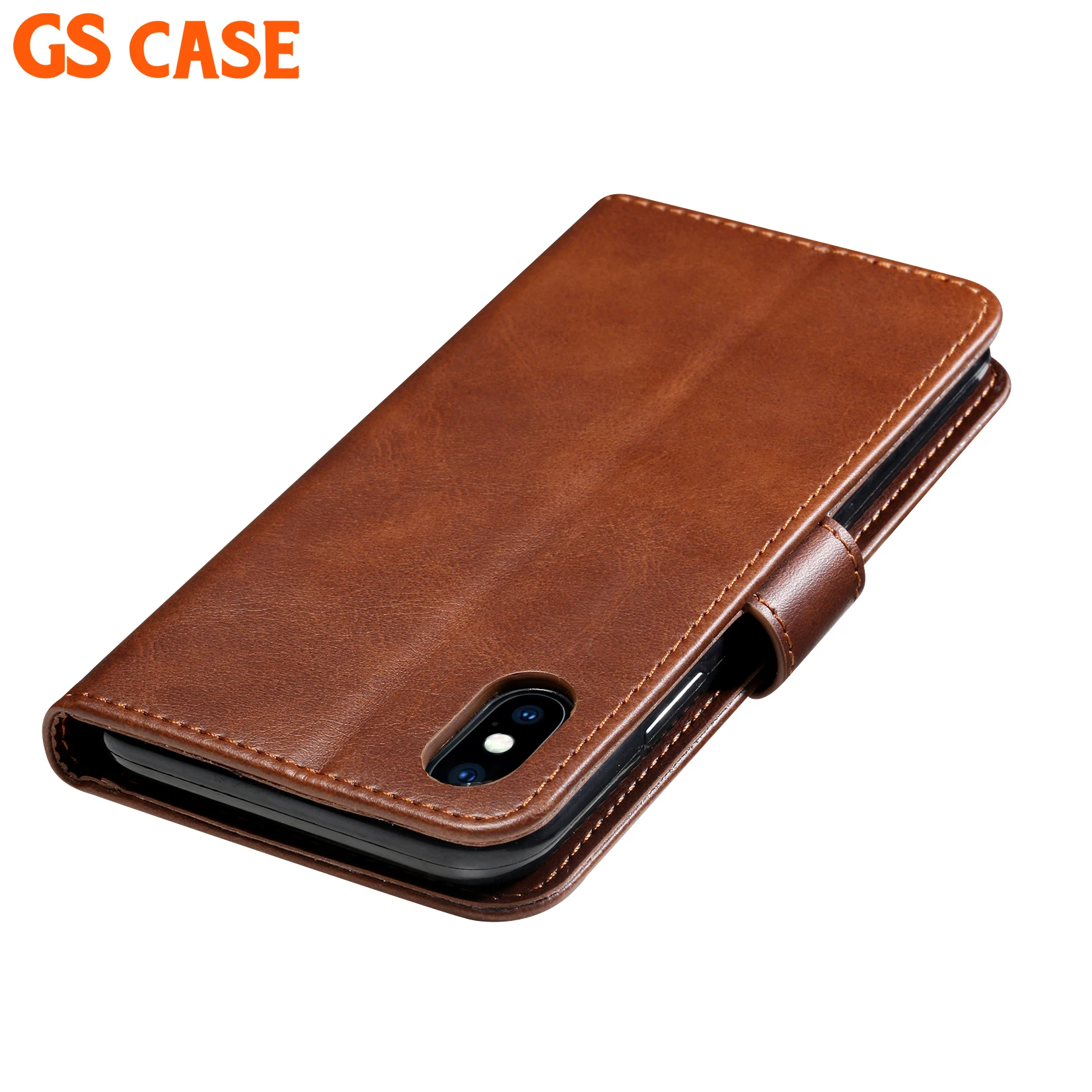 OEM PU Leather Mobile Flip Cover For Iphone XR Phone Wallet Case,GSCASE Wallet Leather Case For Iphone XS MAX