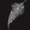 Feather Crystal Stone Hot Fix Rhinestone Transfer Designs Strass Hotfix Iron On Motifs For T shirt Dance Dress Cloth