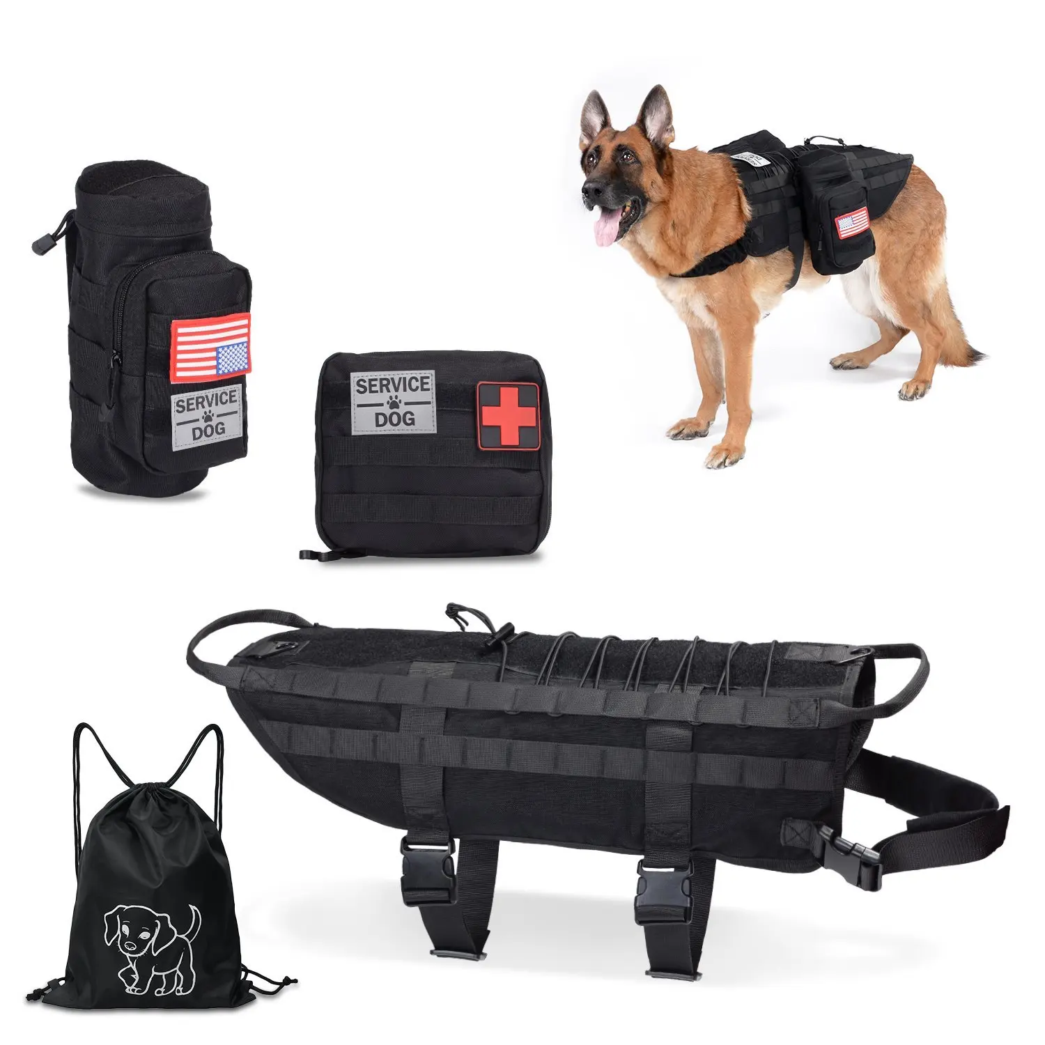 molle dog pack