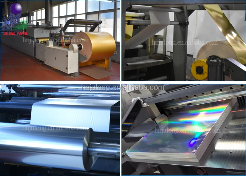 color metallized cardboard