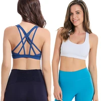 

2019 Custom Fitness Workout Sports Bra shockproof Women Gym Yoga Sports Bra