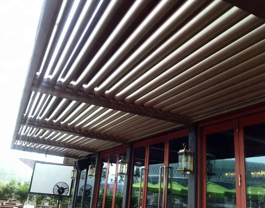 
Adjustable Motorized Aluminum Pergola Louvre Roof Systems 