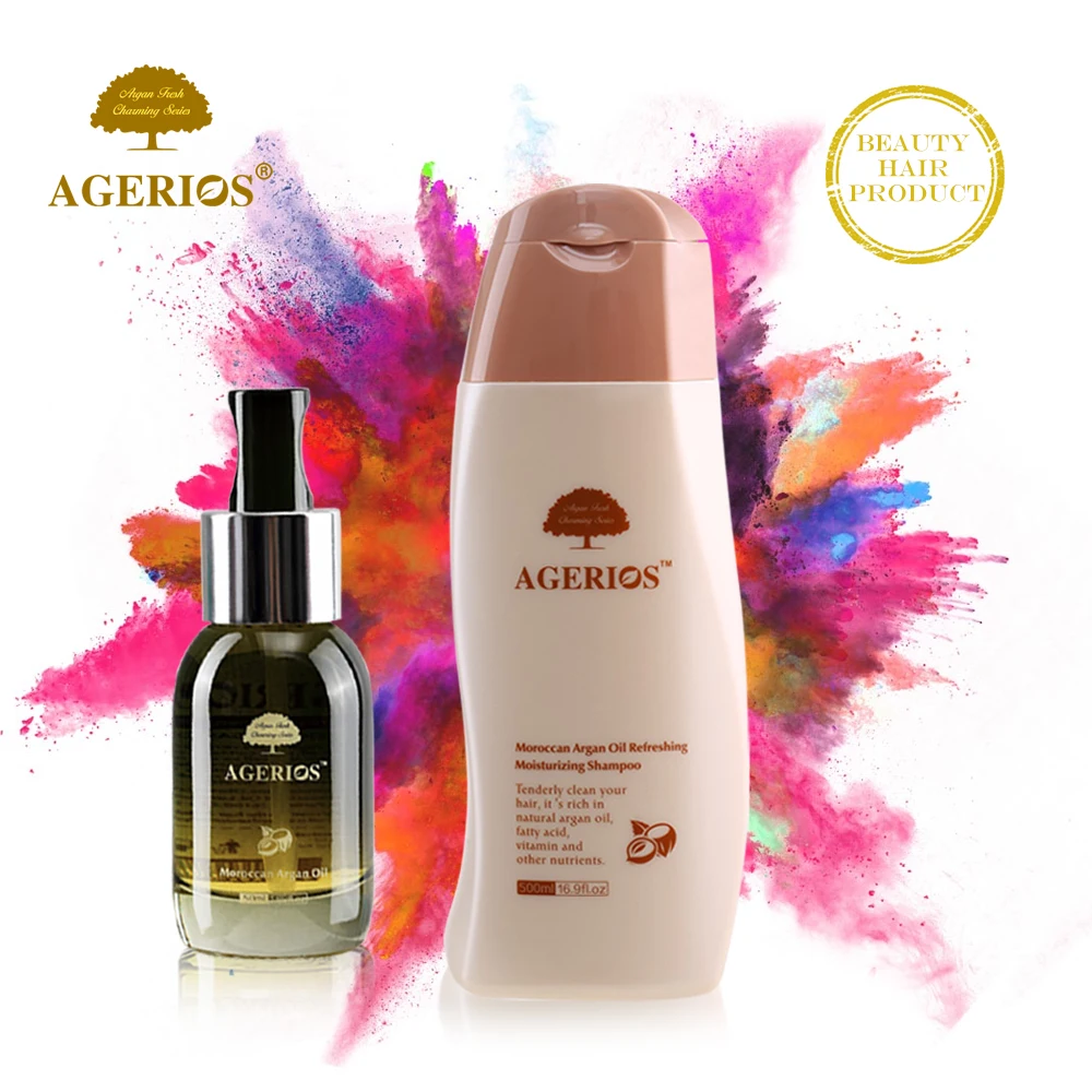 

Hair Salon Popular Sulfate free Argan oil Shampoo 500ml Moroccan Argan oil 50ml on sale