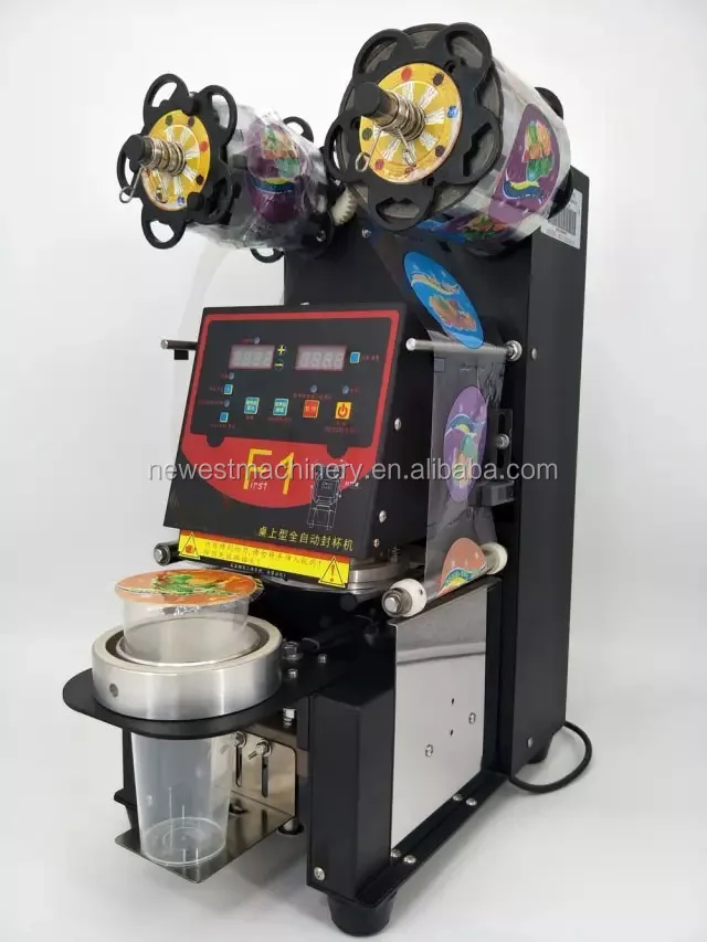 Details about   700W Manual Electric Bowl Sealing Machine Cup Sealer Boba Bubble Coffee 220V 
