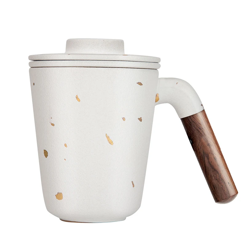 

12oz custom gift ceramic tea cup coffee mug with logo, Black and white