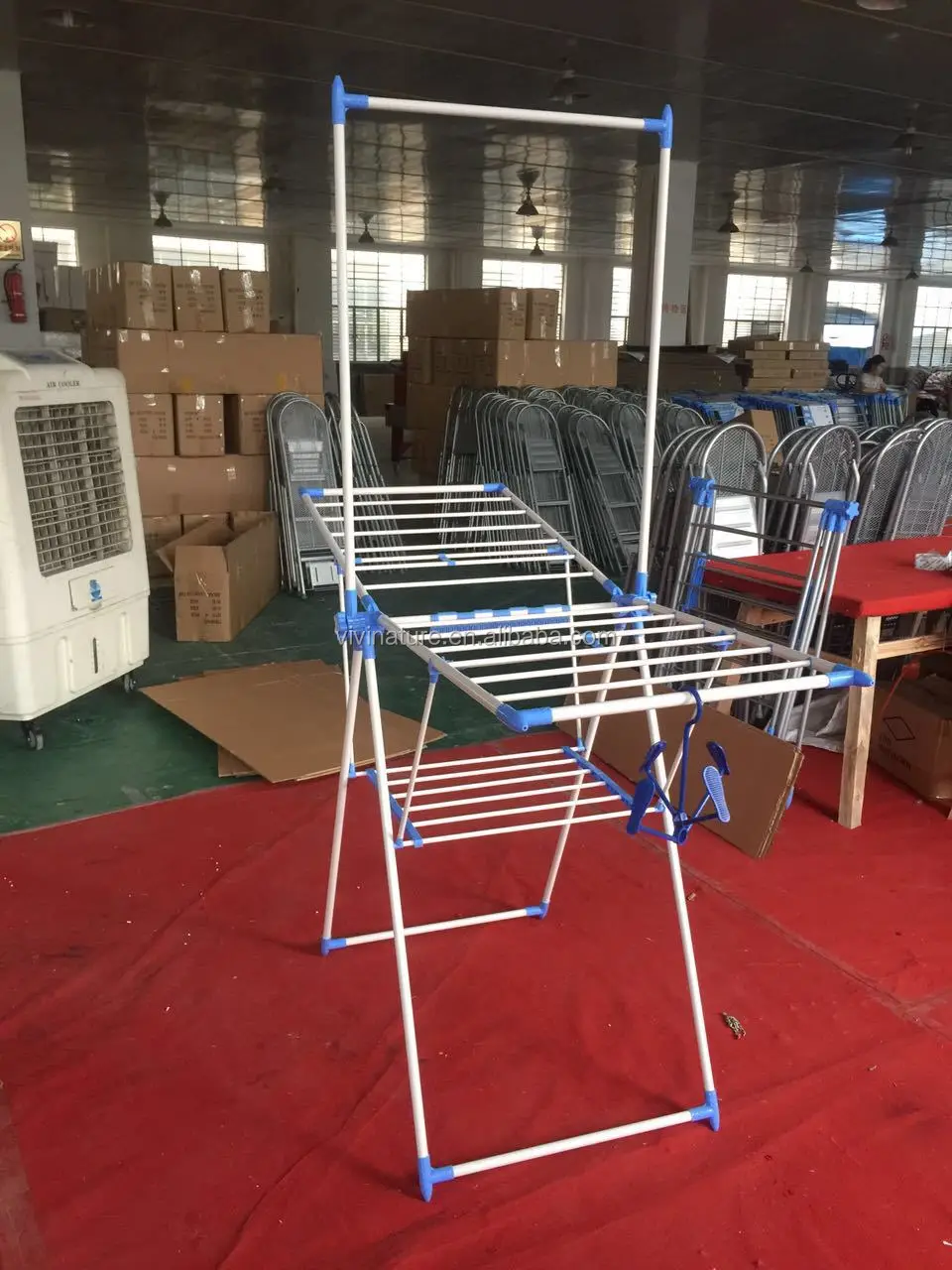 Heavy Duty Folding Clothes Drying Rack Top Hanging Bar Buy Clothes