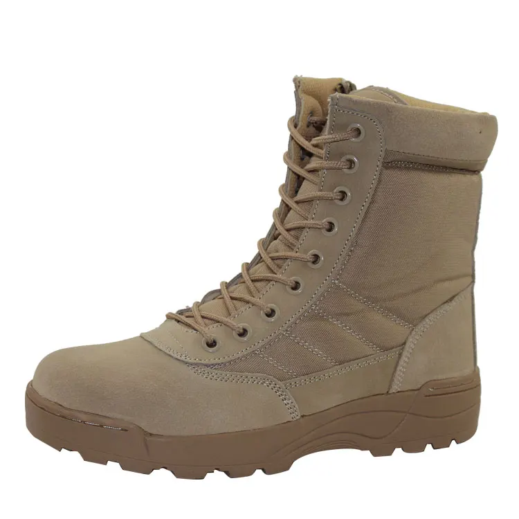 Men Outdoor Tactical Leather Boots Military Combat Army Desert SWAT Shoes Patrol