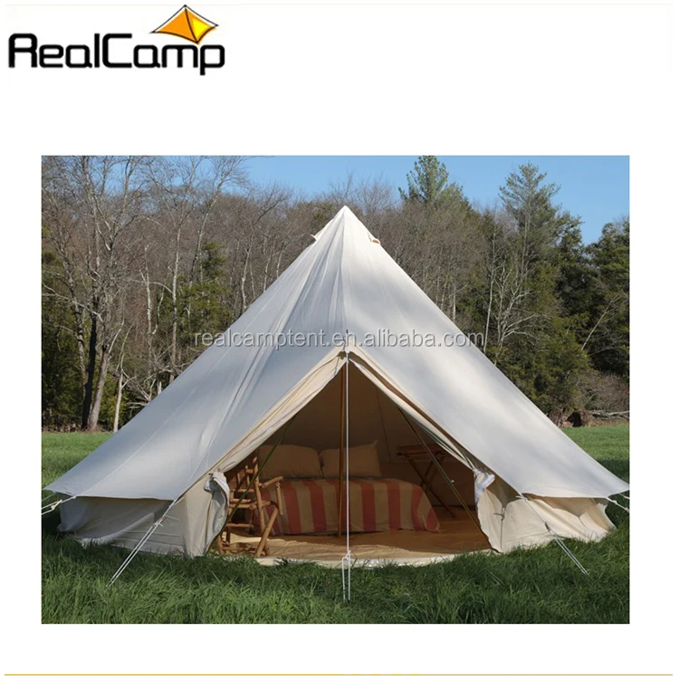 

2019 Realcamp Newest Fashion Dia. 5 meter Light Weight Round Teepee India Bell Tent