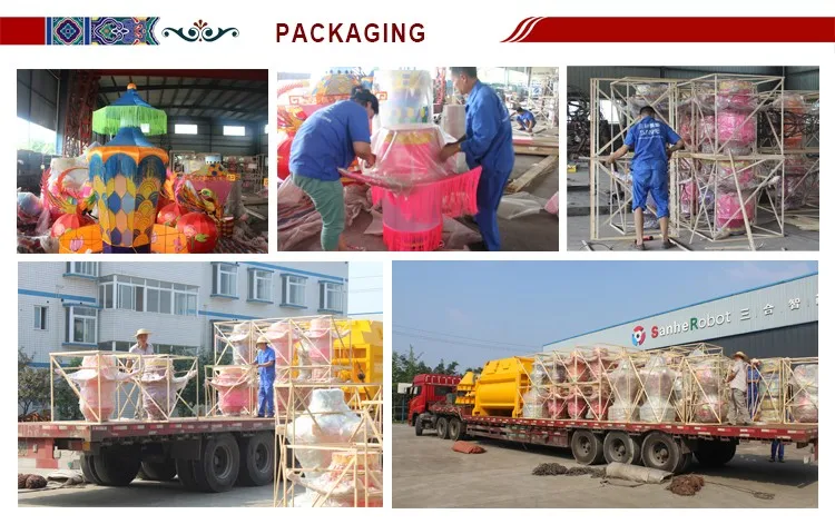 Sanhe Robot Chinese silk festival lantern