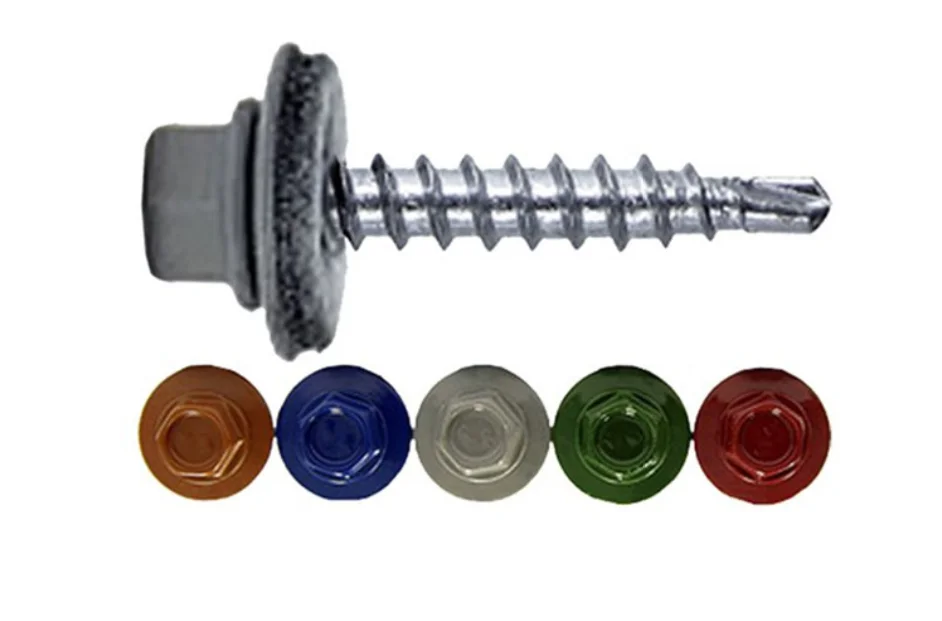 March Expo Building Roofing Tek Screws With Rubber Washers Tornillos