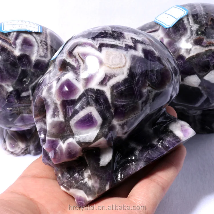 chevron amethyst skull 1