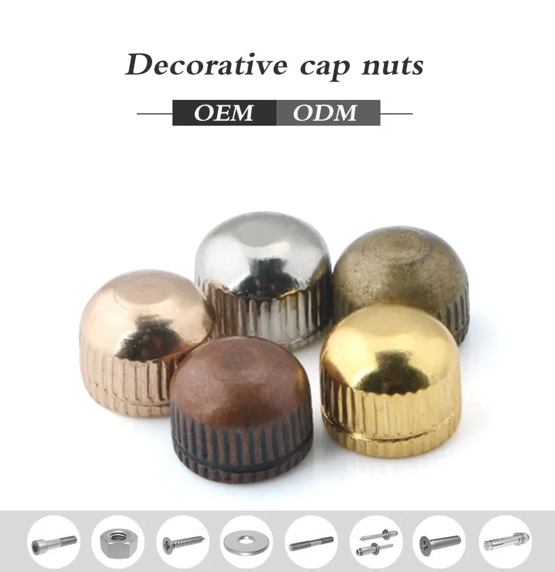 Stainless Steel Decorative Cap Nuts Buy Domed Cap Nuts,Knurled Nuts