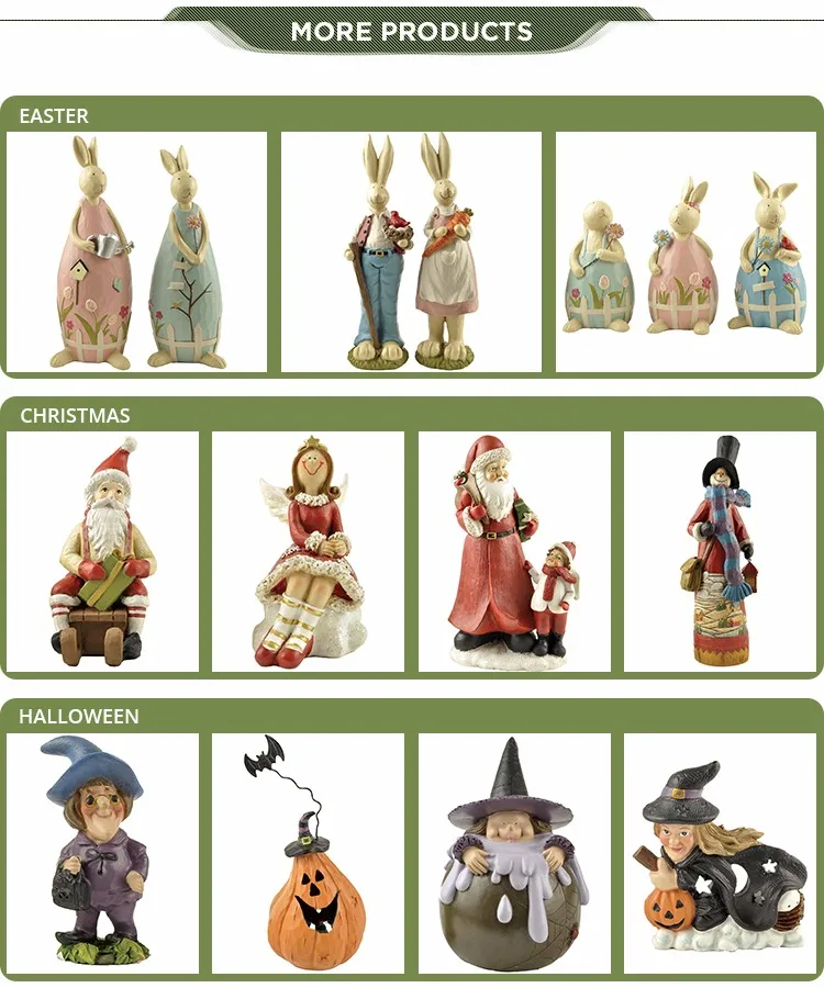 Cute Small Wholesale Personalized Figurines Polyresin Craft Christmas Ornaments