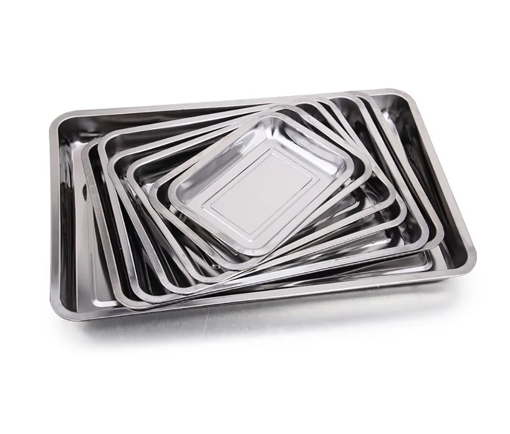 Customized Stamping Stainless Steel Trays For Restaurant,Lunch And