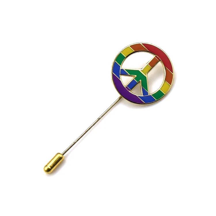 

Custom Rainbow Color Decorative Brooch