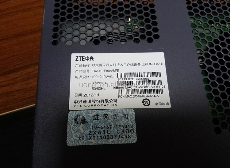 中兴 zxa10 f804-中兴 f804 gpon oun 多单元 fttb/ftto