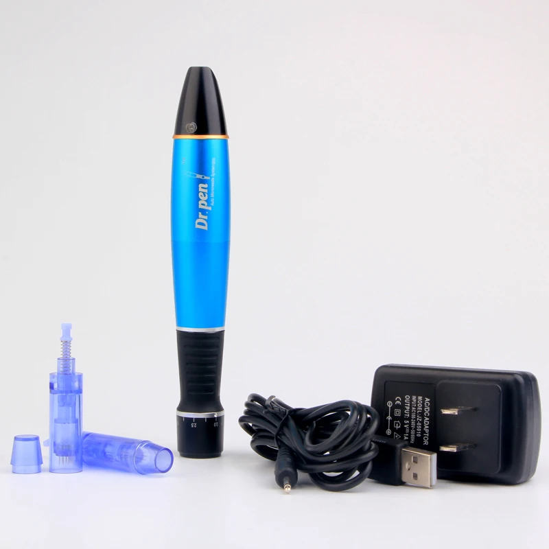

Eyebrow Lip ULTIMA A1 Dr Pen Wireless Tattoo Permanent Makeup Machine Chargeable Gun, Blue