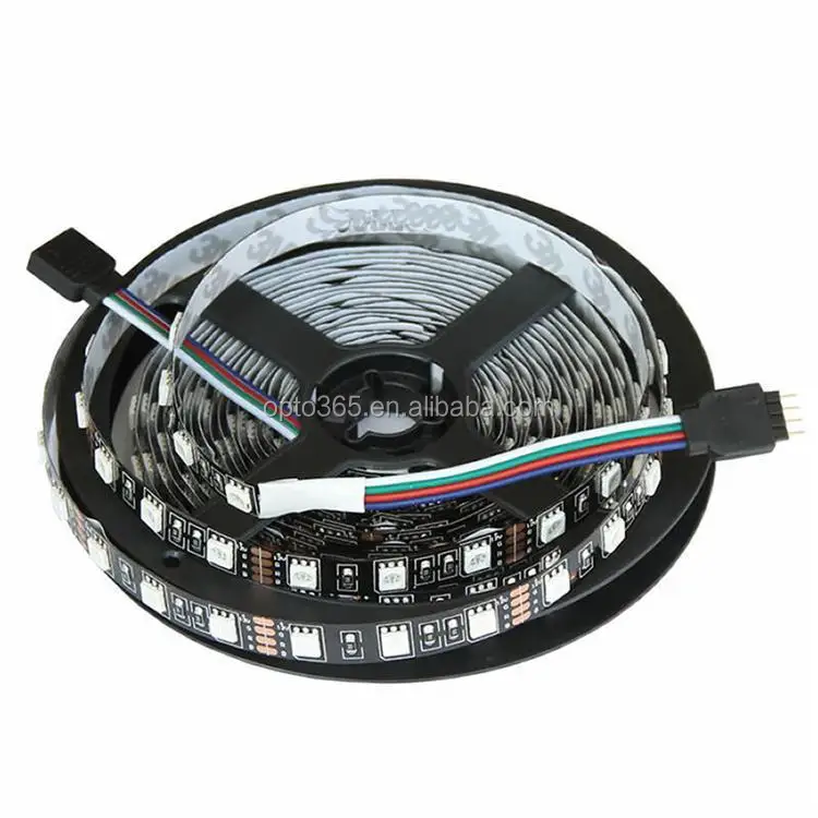 Black FPC PCB Board IP65 Waterproof 5050 RGB Flex LED strip Lights Tape Ribbon Light 12V DC