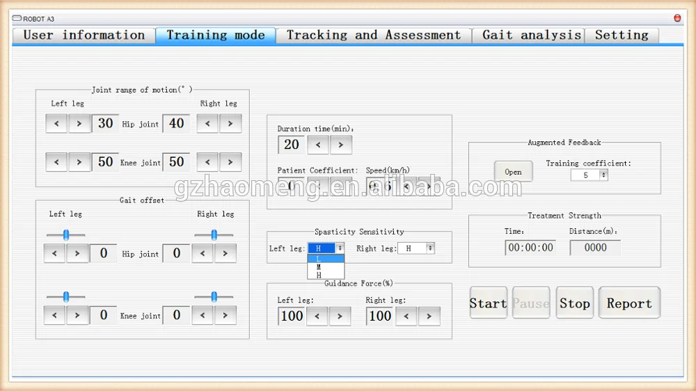 Robotic walking aids with medical treadmill