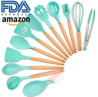 

Amazon 12pcs Kitchen Utensils 13pcs Silicone Kitchen Bundle Utensils