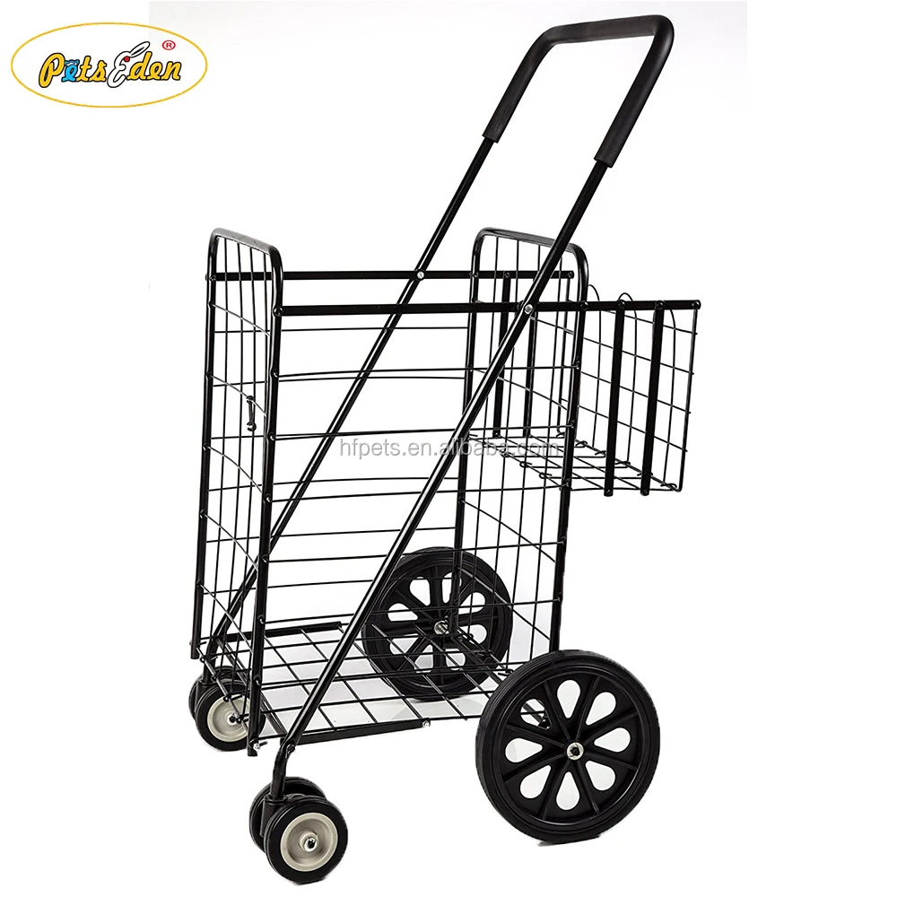 2018 Good Performance Folding Metal Shopping Trolley Carts 4 Wheels   HTB1oRHKm79WBuNjSspeq6yz5VXaD 