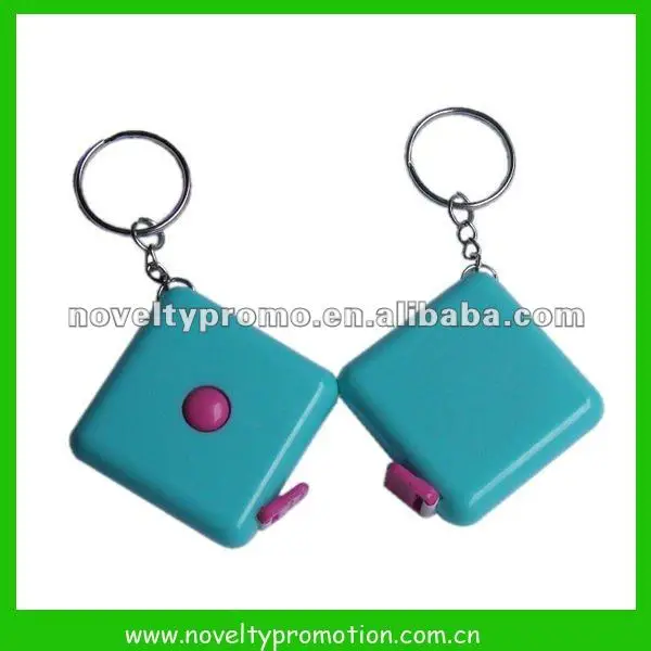 Custom Logo Imprinted Square Mini Tape Measure Keychain Buy Mini Tape