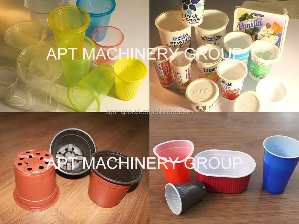 
sell yoghurt and ice cream cup container making machine for Russian market 