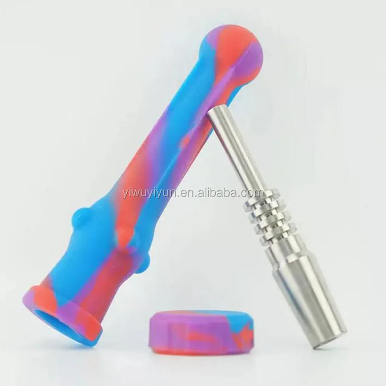 

mix colors silicone smoking nector collector nectar pipes