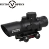 Vector Optics Talos 4x32 Tactical Compact 4x Prismatic Scope for Sig Sauer 3-Color Illuminated Chevron Reticle Picatinny Mount