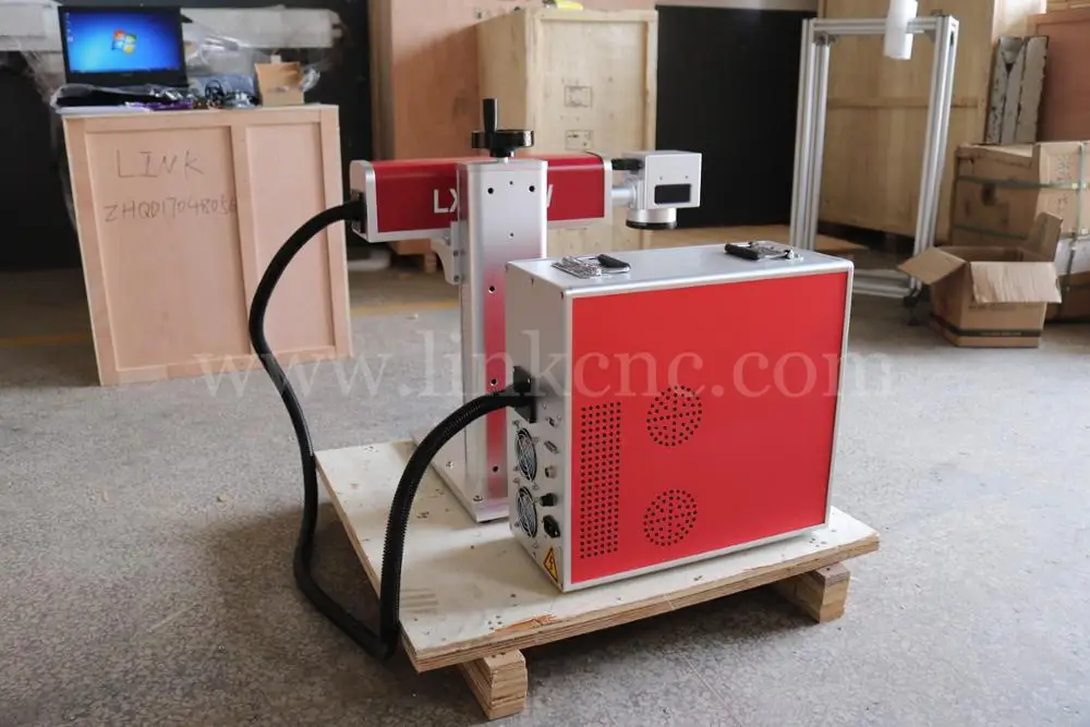 Imported high quality mini cnc fiber laser marking machine in jinan