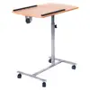 portable folding over bed laptop bed table stand with wheels