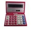 High Quality 14-Digit Desktop Solar Foldable Financial Calculator For Gift