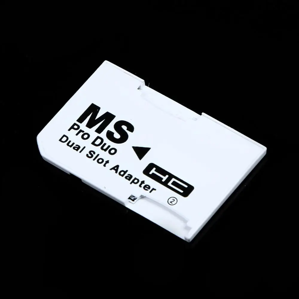 

NI5L New Dual 2 Slot Micro For SD SDHC TF to Memory Stick MS Card Pro Duo Reader Adapter