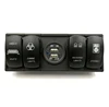 Waterproof plastic auto rocker switch panel with 2 usb output