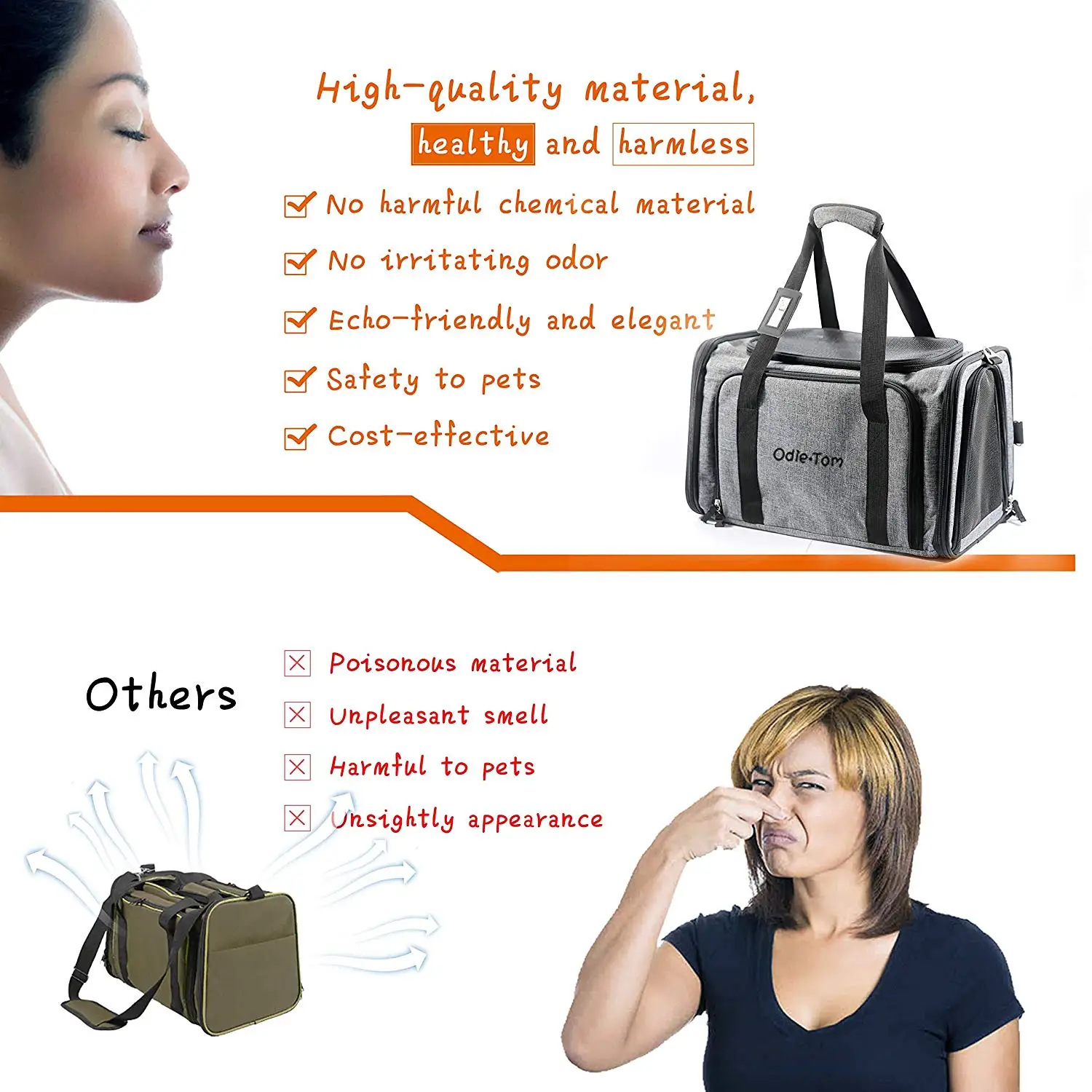 High Quality Pet Carrier For Dogs And Cats Comfort Airline Approved Travel Tote Soft Sided Bag