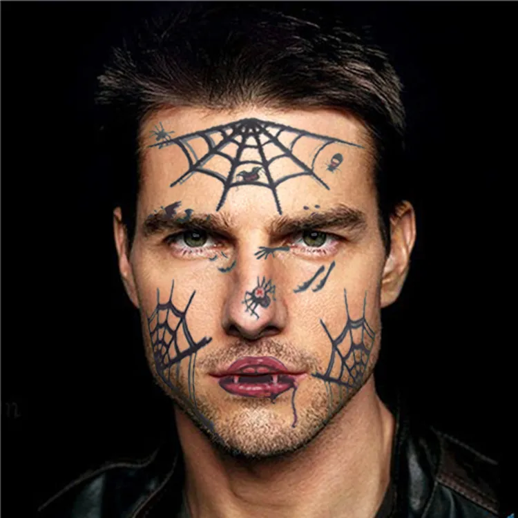 Download Halloween Temporary Face Tattoos Scar Spider Blood Bat Rose Floral Tattoos Sticker For Women Men Buy Halloween Temporary Face Scar Spider Blood Rose Floral Tattoos Product On Alibaba Com