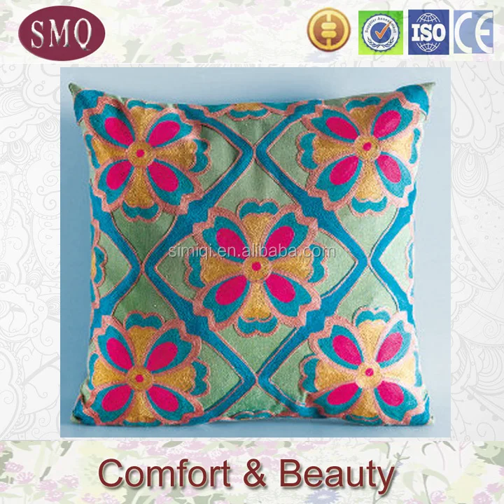 Custom 45cmx45cm Cushion Cover Machine Embroidery Design Buy Cushion