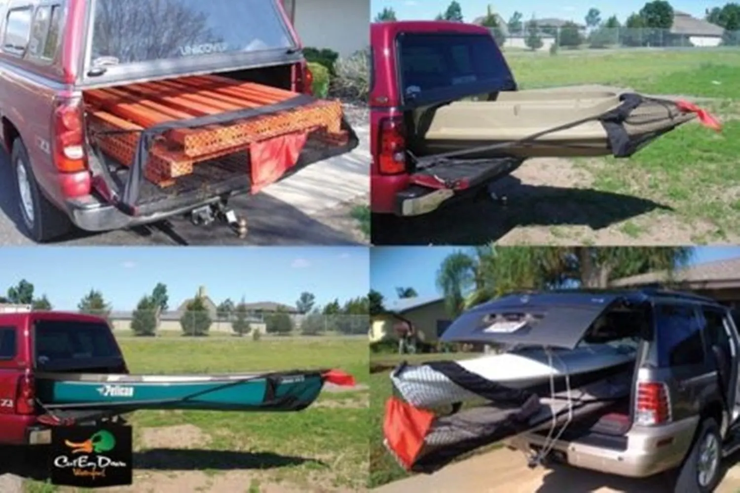 truck bed extender for kayak