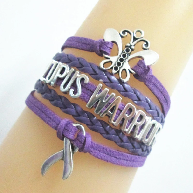 Lupus Awareness Partial Beaded Bracelets